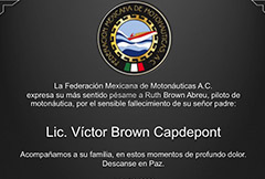 Lic. Víctor Brown Capdepont Descanse en Paz