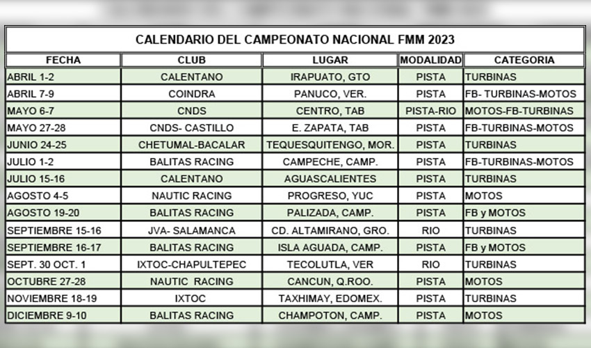 calendario nacional2023